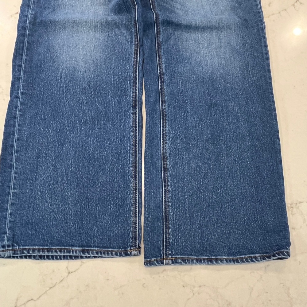 Quince Bella Stretch Relaxed Straight Jeans Womens 31 x 30 Blue Organic Denim - Picture 4 of 9